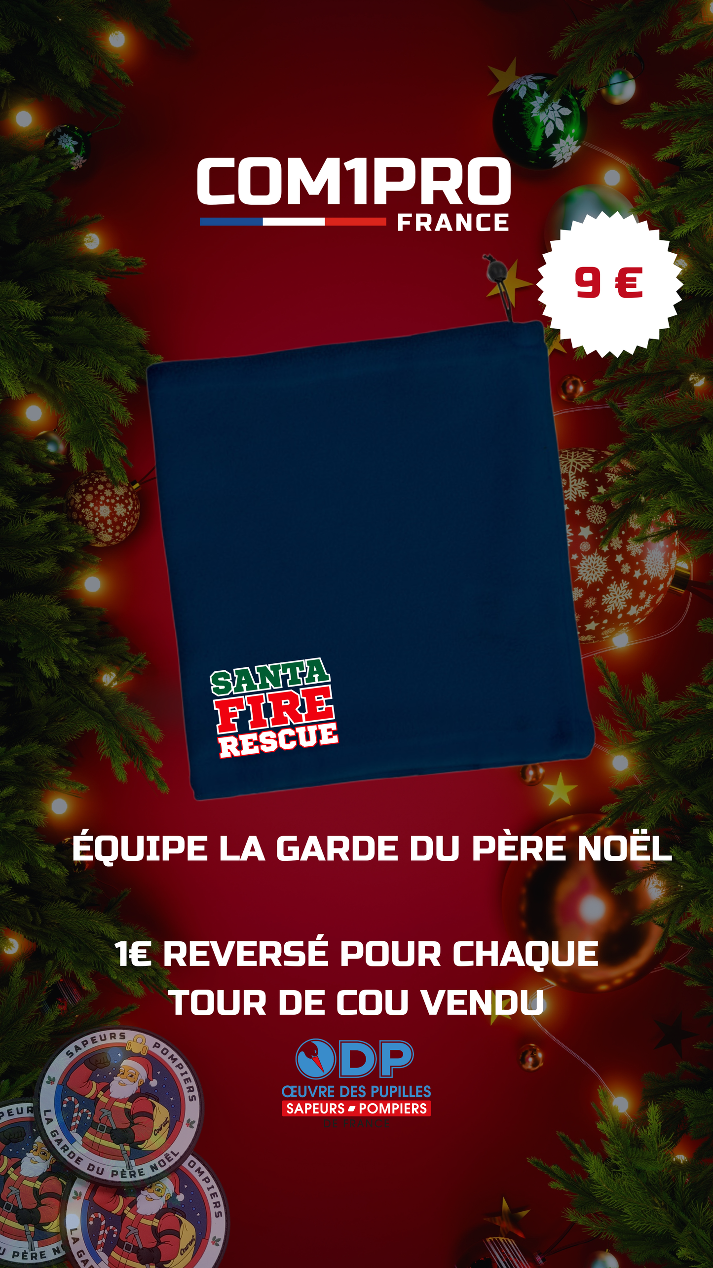 TOUR DE COU FIRE RESCUE NOEL