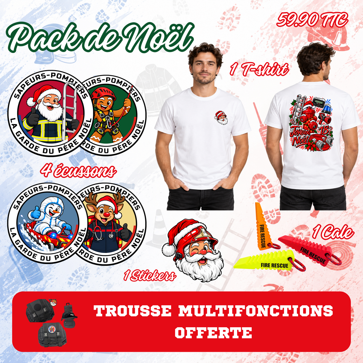 PACK NOEL 7 PCS + TROUSSE MULTIFONCTIONS OFFERTE