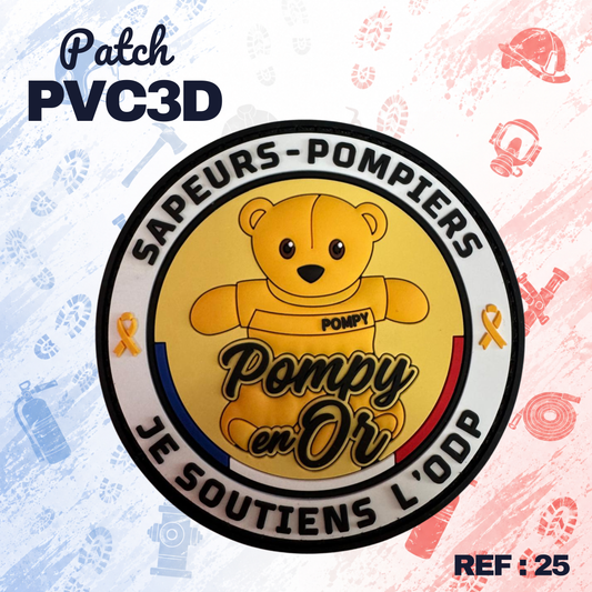 ECUSSON PVC3D POMPY EN OR POUR L'ODP
