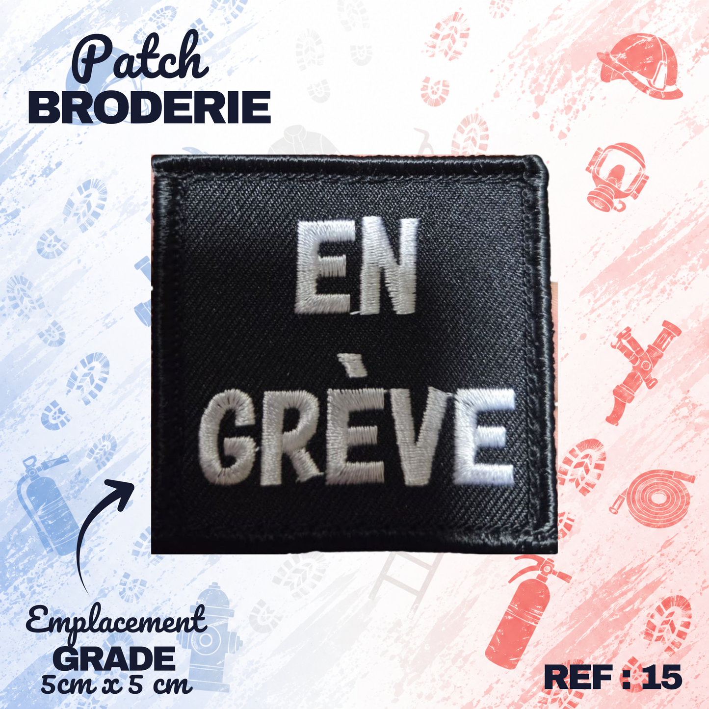 ECUSSON 5x5 VELCRO - EN GREVE